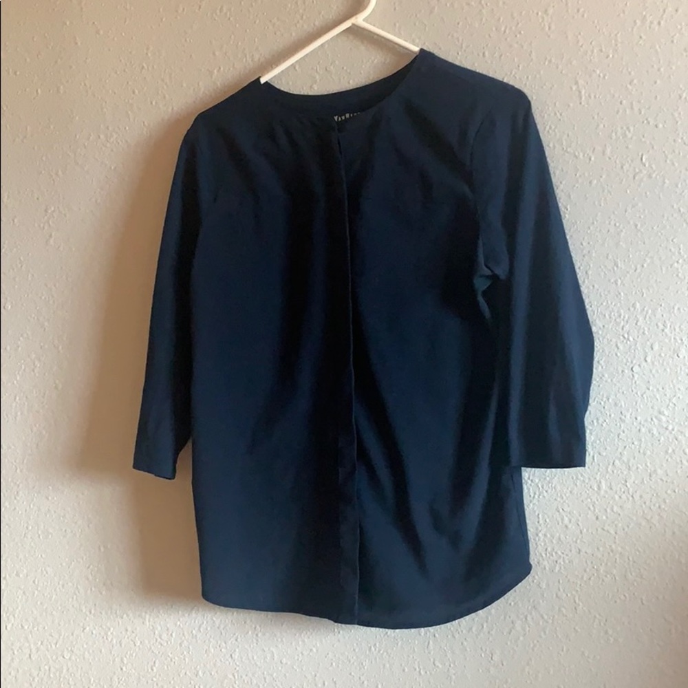 Van Heusen 3/4 sleeve button-up blouse
